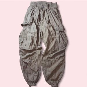Zara Taupe Textured cargo Pants